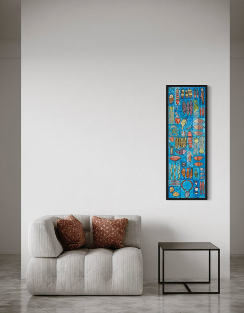 Tackle Box | Framed Giclee Print on Canvas